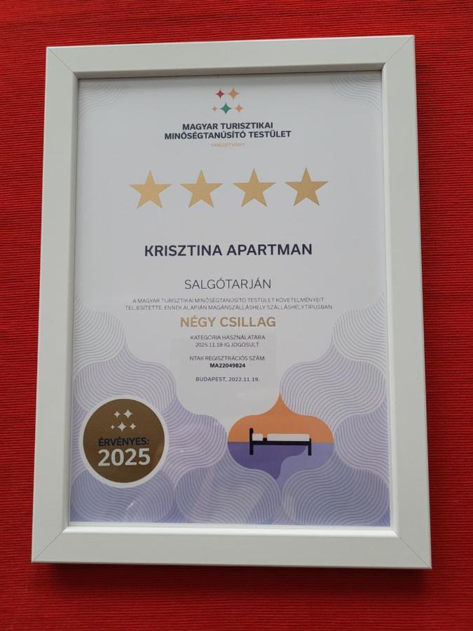 Апартаменти Krisztina Apartman Шалґотар'ян Екстер'єр фото